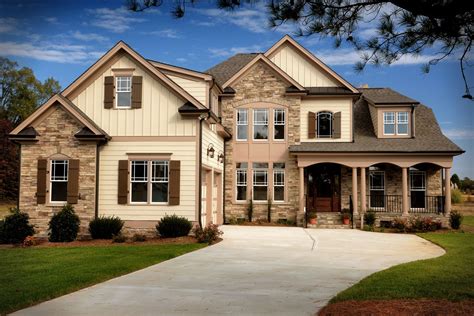 tan houses with brown trim